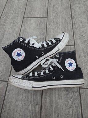 Converse Chuck Taylor All Star High Top Sneakers Black White Women’s 9 Men's 7